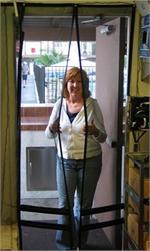 Walk Thru Hanging Screen Door. Walk Thru Hanging Screen Doors For Restaurant Back Door. Hang Down Screen Doors In Stock.