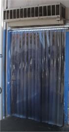 Fly Fans for meat and seafood doors- Plastic strip curtains with custom sizes.